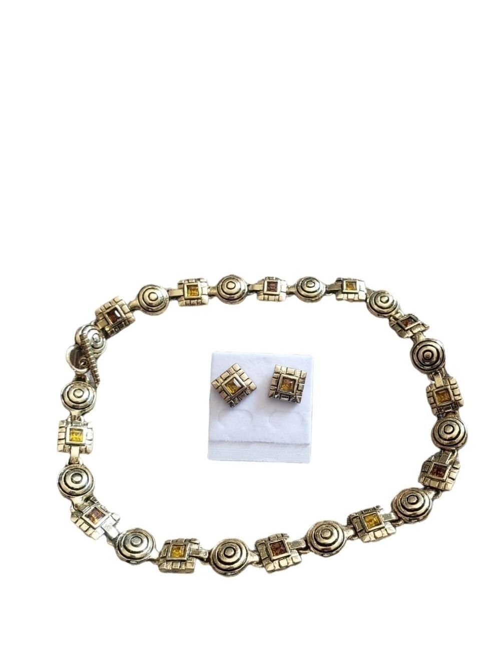 Vintage Gold Plated Chocker With Embedded Stones